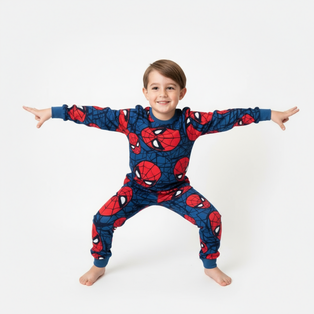 Spider Boys Cotton Pyjama Set