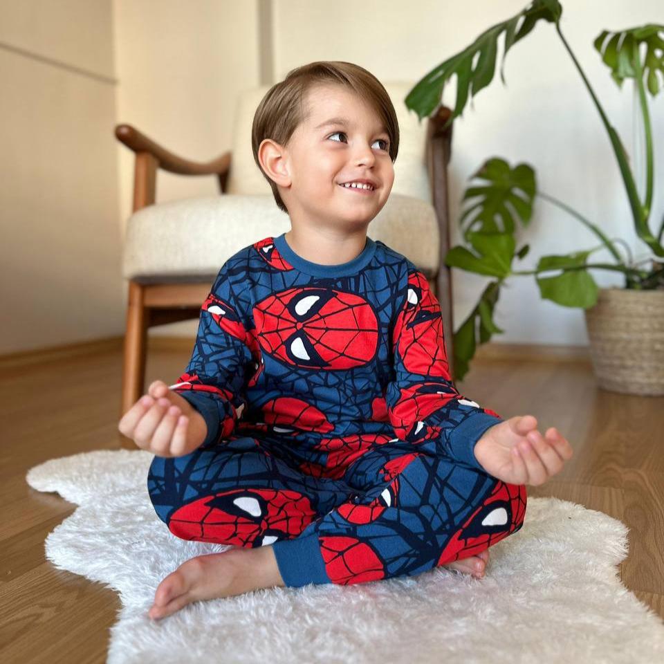 Spider Boys Cotton Pyjama Set